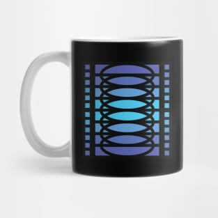 “Dimensional Levels” - V.3 Blue - (Geometric Art) (Dimensions) - Doc Labs Mug